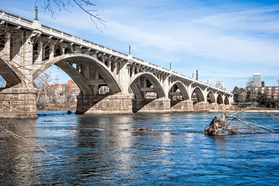 Gervais street bridge, located in Columbia SC near Harbour Landings