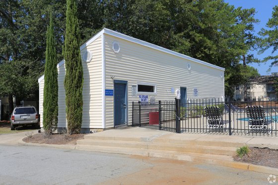 Laundry facility and pool.