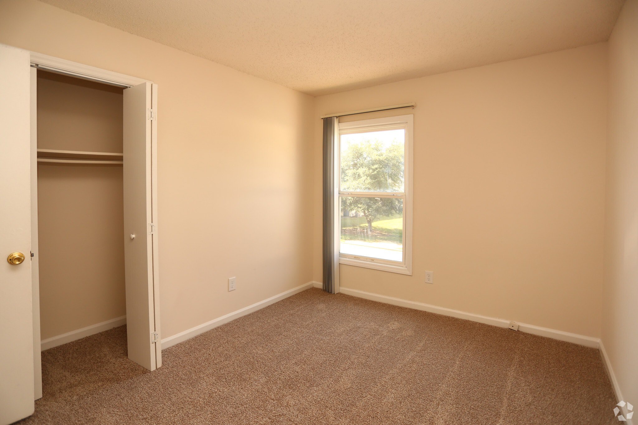 Carpeted bedroom